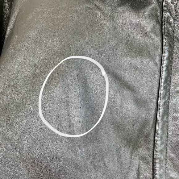 Lillie Rubin L/XL Vtg 90s Reversible Jacket Leather and Faux-fur Animal Print - Picture 15 of 16